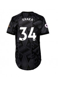 Arsenal Granit Xhaka #34 Voetbaltruitje Uit tenue Dames 2022-23 Korte Mouw